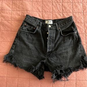 Agolde Dee Black Shorts